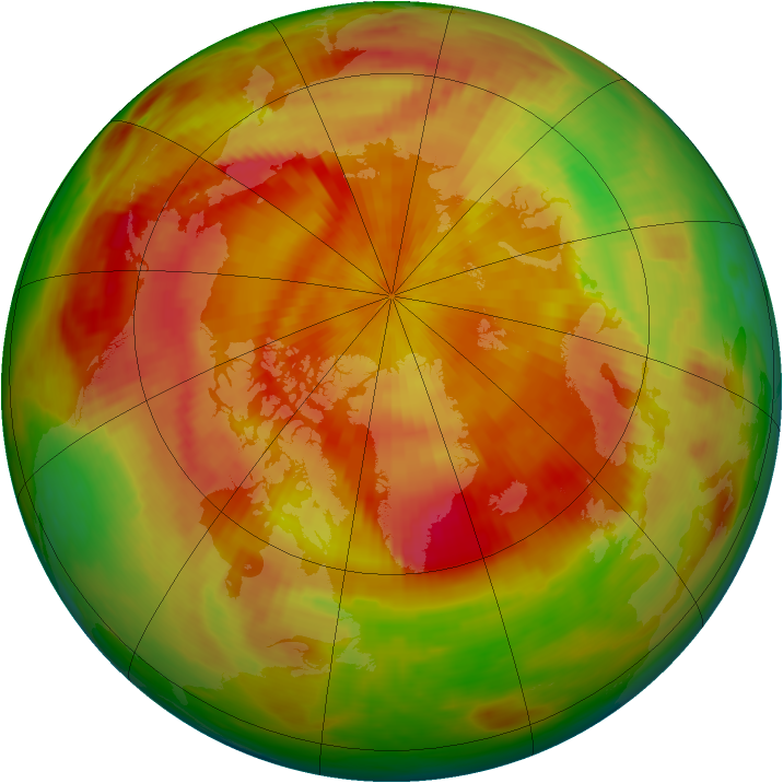 Arctic ozone map for 01 May 1982